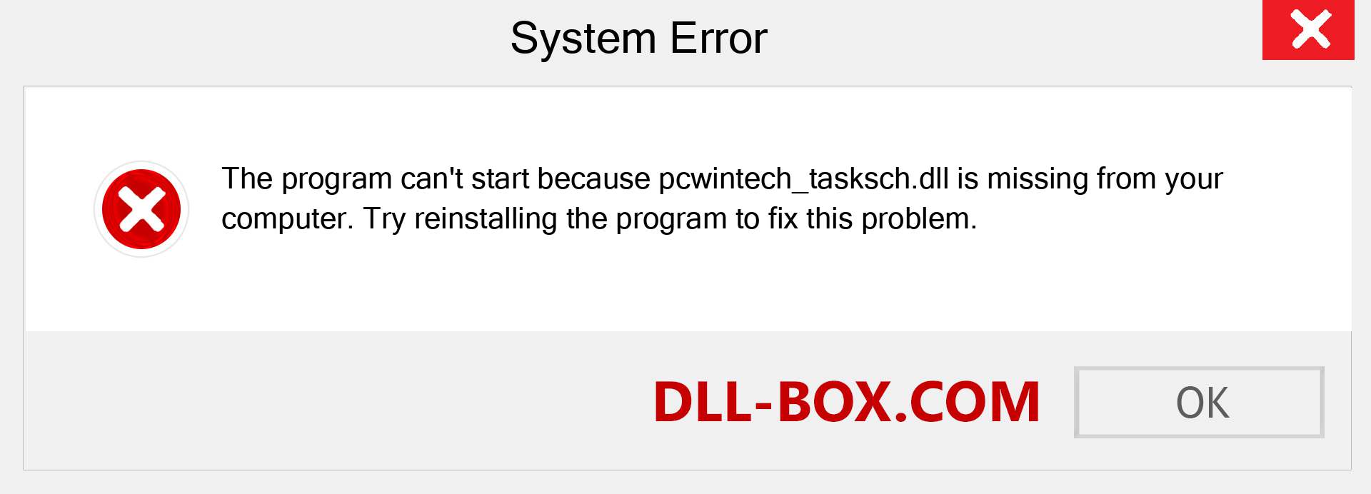  pcwintech_tasksch.dll file is missing?. Download for Windows 7, 8, 10 - Fix  pcwintech_tasksch dll Missing Error on Windows, photos, images